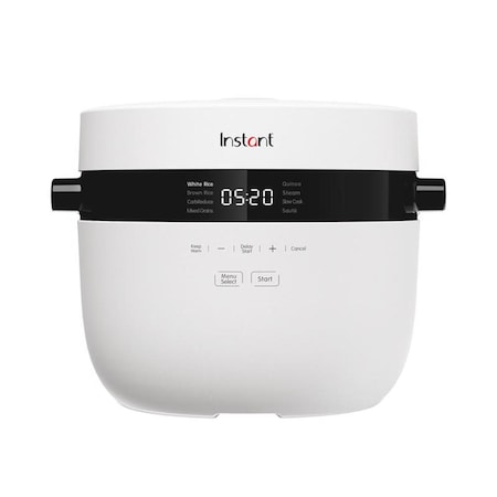 Pan De Molde 20 Cups Programmable Rice Cooker & Food Steamer - White PA3306663